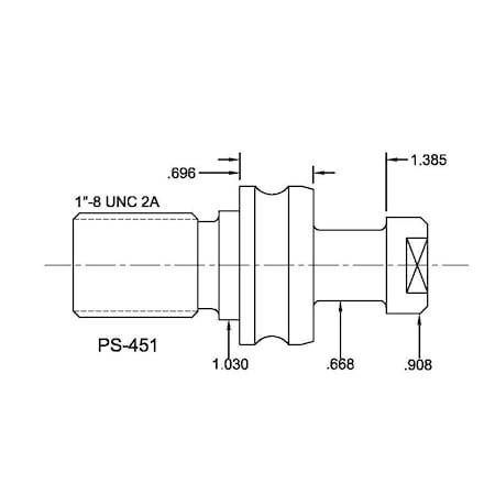 Tj Davies Co Solid Retention Knob PS-451